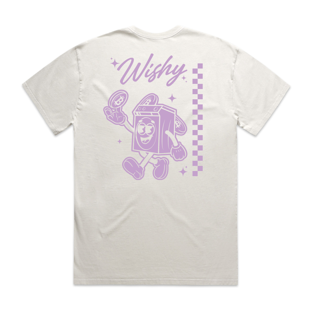 WISHY WASHY MACHINE TEE BEIGE