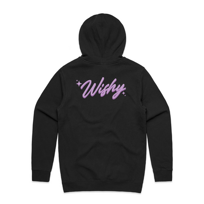 W HOODIE BLACK